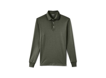 Two Lands End Mens Supima Polos Dark Olive Green XX-Large