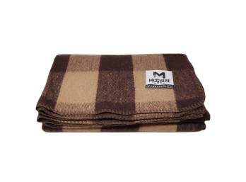 Three M McGuire Gear Plaid Wool Blankets - Warm Comfort