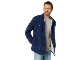 PENDLETON Men's Sherpa Lined Shirt Jacket, Harding-Dusk Blue, XXL