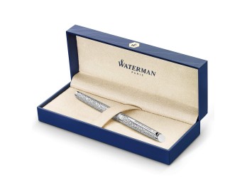 Two Waterman Hemisphere Deluxe Rollerball Pens Fine Point With Black Ink Cartridge (2042897)