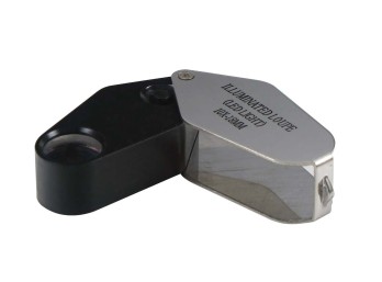 SE 10x 18mm Illuminated LED Jeweler's Loupe - MJ3619CL