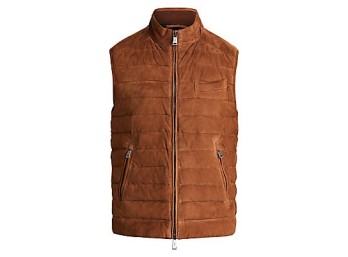 Polo Ralph Lauren Quilted Suede Vest
