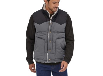 Patagonia Men's Reversible Bivy Down Vest, XXL, Forge Grey