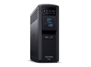 CyberPower CP1500PFCLCD PFC Sinewave UPS Battery Backup and Surge Protector, 1500VA/1000W, 12 Outlets, AVR, Mini Tower; UL Certified