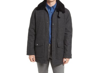 Pendleton Windham Wool Blend Down Coat, Size Xx-Large in Ash at Nordstrom