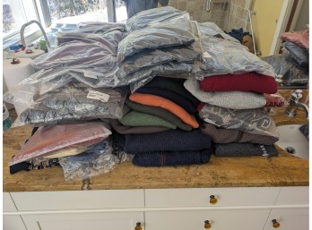 Large Group of Men's Designer Sweaters, XL and XXL