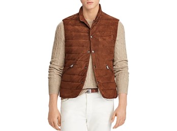 Polo Ralph Lauren Walbrook Leather Vest, XL