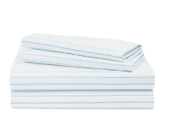Lauren Ralph Lauren Spencer Queen Sheet Set Blue Stripes White Cotton