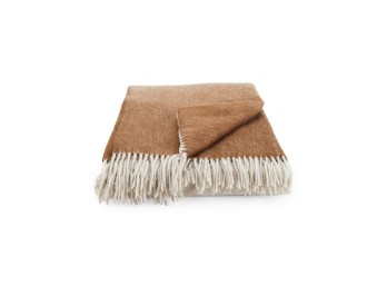 Saks Fifth Avenue Women's Wool & Cashmere Dip Dye Throw Blanket - Cream