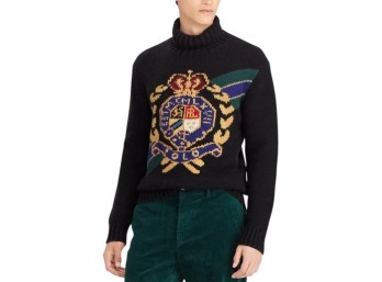 Polo Ralph Lauren Mens Crest Turtleneck Sweater