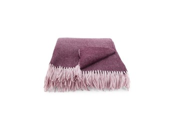 Saks Fifth Avenue Women's Wool & Cashmere Dip Dye Throw Blanket - Pink Bordeaux