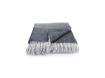 Saks Fifth Avenue Women's Wool & Cashmere Dip Dye Throw Blanket - Grey Black