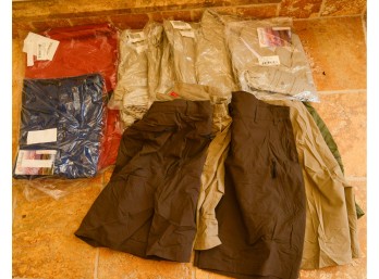 Group of Cloudveil Button Up Shirts and Nonwe Shorts.