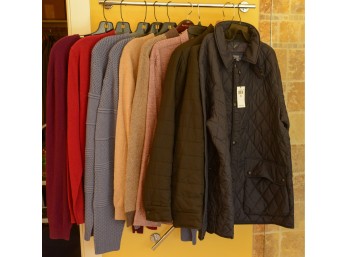 Group of 10 Sweaters and Jackets.