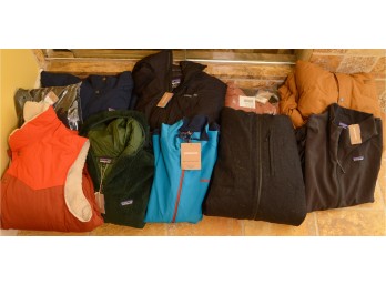 Group Patagonia Coats and Fleeces.
