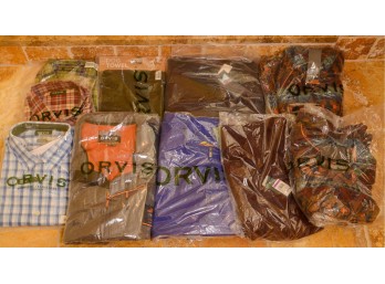 Group of Orvis Outdoorwear.