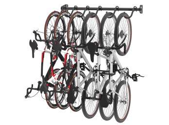 FLEXIMOUNTS 6 Bike Storage Rack, Heavy Duty Wall Mount Hanger for Home & Garage, Holds Up to 300lbs