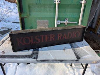 Kolster Radio Sign