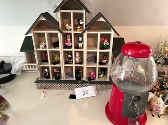 One Sided Display House With Disney Figures