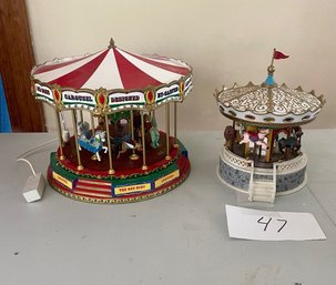 Two Musical Merry Go Rounds