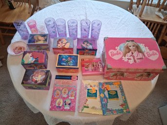 Magic & Music: Mega-Lot Of Barbie Musical Boxes, Nursery Dolls & Stationery #68