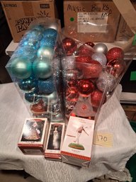 #170 VTG Hallmark Keepsake Ornaments Lot Barbie Caddyshack & Shatterproof Baubles