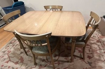 Drexel Sirocco Kipp Stewart Pickled Walnut Dining Set With 3 Leaves & Pads
