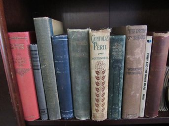 Lot Of Vintage Fiction Books Including Dickens, Bronte And Others