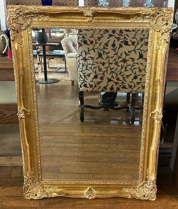 Vintage Gold Rectangular Mirror
