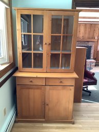 Vintage Solid Pine Hutch