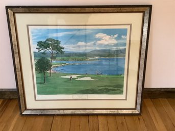 Beach View Of The 18th Green Golf By Weaver Pebble