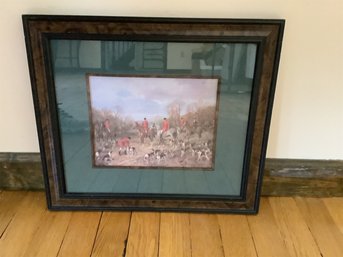 Vintage Framed Print Of The  Full Cry