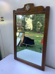 Vintage Mirror With Eagle Emblem