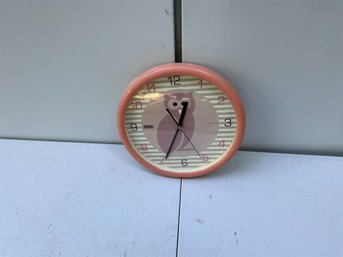 Owl-themed Clock