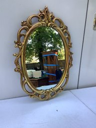 Gold Oval Mirror