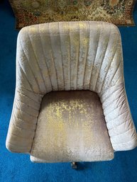 Pink Velvet Rolling Chairs