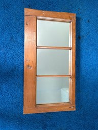 Vintage Window Frame Repurposed Into A  Mirror
