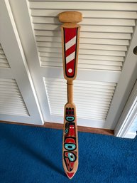 Carved Wooden Paddle
