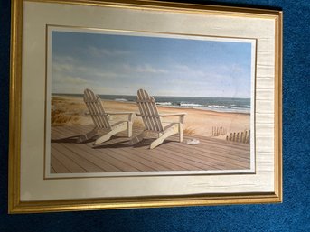 Art  - Two Chairs By The Sea