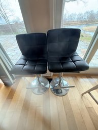 Black Adjustable Stools