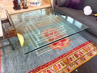 MCM Coffee Table - Lucite And Glass