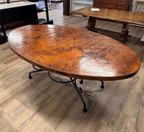 Arhaus Recycled Copper Dining Table - Oval