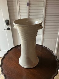 Vintage Signed Pottery Vase With Handles