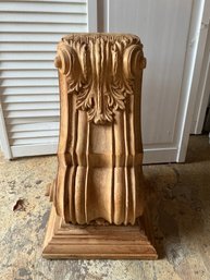 Antique Carved Wooden Corbel