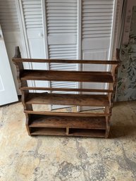 Antique Wooden Plate Rack