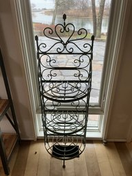 Vintage Wrought Iron Bakers Rack