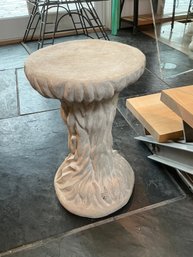 Faux Bois Cement Pedestal