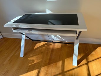 Computer Desk With Glass Insert