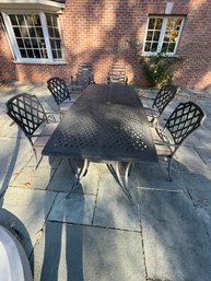 Black Metal Outdoor Table