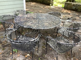 Black Metal Outdoor Table